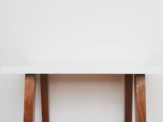 Mobiliario OM, Estudio Raya Estudio Raya Minimalistische Schlafzimmer Holz-Kunststoff-Verbund Weiß
