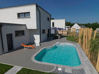 Modelo Clea - Piscinas Waterair, Piscinas Waterair Portugal - Marpic Piscinas Waterair Portugal - Marpic สระในสวน