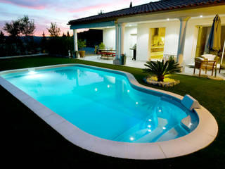 Modelo Clea - Piscinas Waterair, Piscinas Waterair Portugal - Marpic Piscinas Waterair Portugal - Marpic สระในสวน