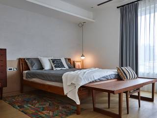 信義何宅, 東江齋空間設計 東江齋空間設計 Scandinavian style bedroom