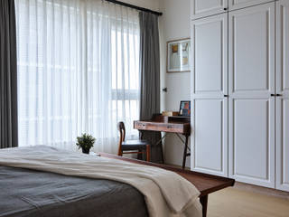 信義何宅, 東江齋空間設計 東江齋空間設計 Scandinavian style bedroom