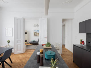 Apartment B, destilat Design Studio GmbH destilat Design Studio GmbH Modern kitchen