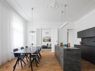 Apartment B, destilat Design Studio GmbH destilat Design Studio GmbH Modern kitchen