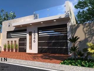 RESIDENCIA VIÑEDOS, OLLIN ARQUITECTURA OLLIN ARQUITECTURA Einfamilienhaus Stein Beige
