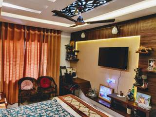 Residence interiors at Chandigarh, ARC INDUSTRIES Interior Design ARC INDUSTRIES Interior Design Bedroom
