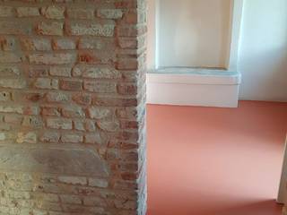 Pavimento in resina in un casale, COVERMAX RESINE COVERMAX RESINE Floors Orange