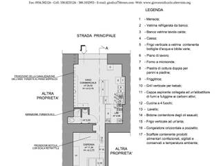 Progetto di una paninoteca/piadineria - doner kebab, Studio GD Architettura & Design (Arch. Giovanni Di Carlo) Studio GD Architettura & Design (Arch. Giovanni Di Carlo)