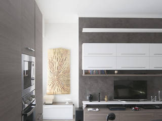 Appartamento in collaborazione con il Designer Matteo Storchio, Studio di Architettura IATTONI Studio di Architettura IATTONI Livings de estilo moderno