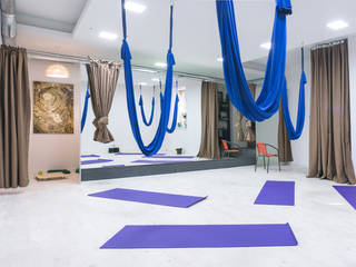 Design interior Yoga studio "Telo Club", Coliba architects Coliba architects Ticari alanlar Ahşap Ahşap rengi