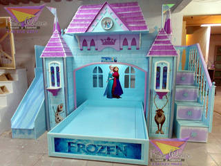 Preciosa Litera de Frozen Kids World- Recamaras, literas y muebles para niños Dormitorios infantiles clásicos Derivados de madera Transparente literas,litera,recamara,castillo,frozen,kidsworld,muebles,cama,cama infantil,Camas y cunas