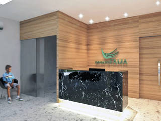 Clínica Odontológica, ALESSANDRA NAHAS Arquitetura ALESSANDRA NAHAS Arquitetura Commercial spaces Marble