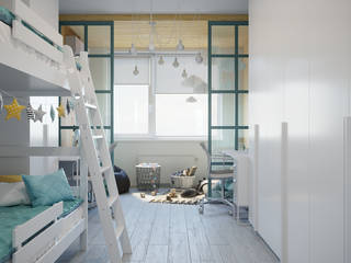 Children's room for two girls, Оксана Мухина Оксана Мухина Cuarto para niñas