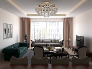 Casa Mobilya - Salon Görselleştirmesi, Dündar Design - Mimari Görselleştirme Dündar Design - Mimari Görselleştirme Classic style living room