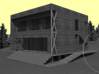 Diseño de Casa Flavio por Lobería Arquitectura, Loberia Arquitectura Loberia Arquitectura Dom jednorodzinny