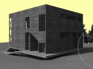 Diseño de Casa Flavio por Lobería Arquitectura, Loberia Arquitectura Loberia Arquitectura Dom jednorodzinny