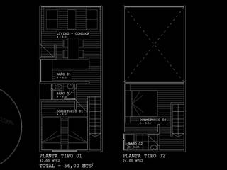 Diseño de Loft 56 por Lobería Arquitectura, Loberia Arquitectura Loberia Arquitectura