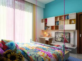 flat interiors, Vinyaasa Architecture & Design Vinyaasa Architecture & Design Classic style bedroom