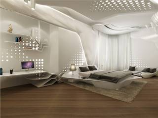 high end private residence project, Vinyaasa Architecture & Design Vinyaasa Architecture & Design Modern style bedroom