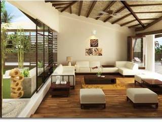 farm house, Vinyaasa Architecture & Design Vinyaasa Architecture & Design Tropische Wohnzimmer
