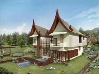 farm house, Vinyaasa Architecture & Design Vinyaasa Architecture & Design Asian style houses