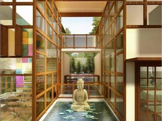 farm house, Vinyaasa Architecture & Design Vinyaasa Architecture & Design Asian style pool