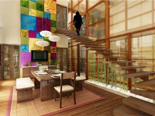 farm house, Vinyaasa Architecture & Design Vinyaasa Architecture & Design Asian style living room
