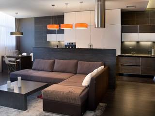 Яркий элегантный интерьер, "Комфорт Дизайн" 'Комфорт Дизайн' Scandinavian style living room Wood Wood effect
