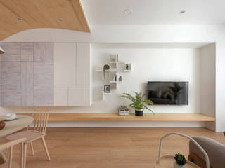 翩翩, 寓子設計 寓子設計 Scandinavian style living room
