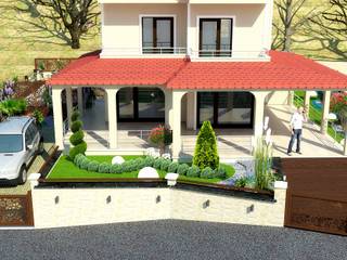 Willa Peyzaj Projesi - Çanakkale Yapıldak, Mimari 3D Render Mimari 3D Render Modern Garden