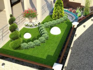 Willa Peyzaj Projesi - Çanakkale Yapıldak, Mimari 3D Render Mimari 3D Render Modern style gardens