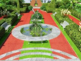 Porto Caeli Bağcılık ve Otel Peyzaj Öneri Projesi -Çanakkale/Gelibolu, Mimari 3D Render Mimari 3D Render Tropical style garden