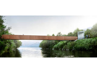 Ticino Bridge in Agno, TI, Switzerland, Natalia Bencheci Natalia Bencheci Patios & Decks