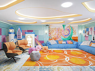 Children's Sitting Room by Famous Architecture Company, Luxury Antonovich Design Luxury Antonovich Design