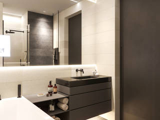 Апартаменты Europa City, Suiten7 Suiten7 Minimalist style bathroom Ceramic