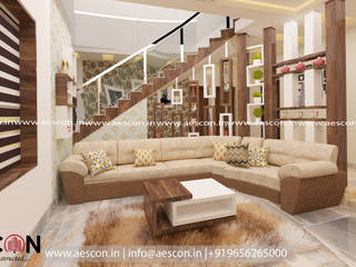 Home architects in cochin, Aescon Builders and Architects Aescon Builders and Architects Aziatische woonkamers