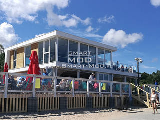 Bar na plaży, Smart Mod Domy modułowe Smart Mod Domy modułowe ระเบียง, นอกชาน