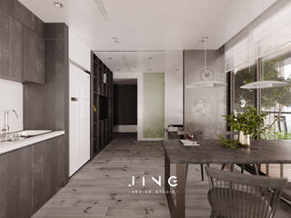 Pingtung City 陸宅, 景寓空間設計 景寓空間設計 Minimalist dining room