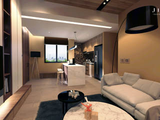 Kaohsiung 謝宅, 景寓空間設計 景寓空間設計 Modern living room