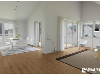 3D Home Staging | Penthouse | Ottobeuren, VISUAL BUHO Homestaging & Redesign VISUAL BUHO Homestaging & Redesign