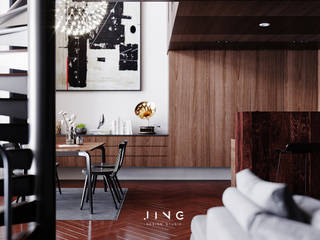 Pingtung City -蔡宅, 景寓空間設計 景寓空間設計 Modern Dining Room