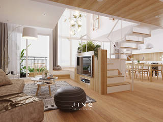 Pingtung 蔡宅, 景寓空間設計 景寓空間設計 Modern living room