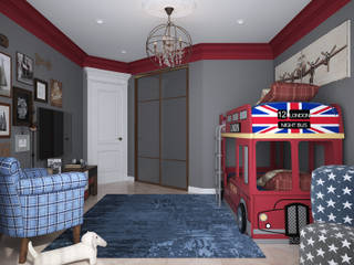 2-Х ЭТАЖНАЯ КВАРТИРА В СКАЙФОРТЕ, Инна Азорская Инна Азорская Classic style nursery/kids room