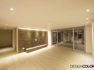 송파구 문정동 문정래미안 아파트인테리어 44평, DESIGNCOLORS DESIGNCOLORS Salas de estilo moderno