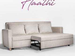 Bhagalpur Linen Collection, Sihasn Sihasn Modern living room Flax/Linen Pink