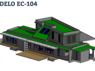 Casas, eco cero - Arquitectura sustentable en Talca eco cero - Arquitectura sustentable en Talca Casa di campagna Legno Effetto legno