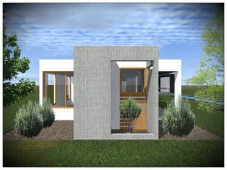 VIVIENDA RURAL CONTEMPORÁNEA PANEL SIP, Vicente Espinoza M. - Arquitecto Vicente Espinoza M. - Arquitecto 獨棟房