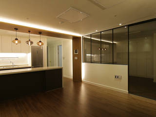 마포구 도화동 마포트라팰리스 오피스텔 인테리어, DESIGNCOLORS DESIGNCOLORS Salon moderne