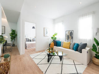 DECORACION CALLE MENENDEZ VALDÈS MADRID, FACTORY HOME STAGING FACTORY HOME STAGING Livings modernos: Ideas, imágenes y decoración