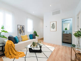 DECORACION CALLE MENENDEZ VALDÈS MADRID, FACTORY HOME STAGING FACTORY HOME STAGING Modern living room
