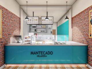 Recepción local Lagom Studio Imagen corporativa,Diseño de tiendas,diseño de locales,interiorismo tienda,diseño heladeria,diseño cafeteria,fuente de soda,industrial,local comercial,gelateria,ice cream shop